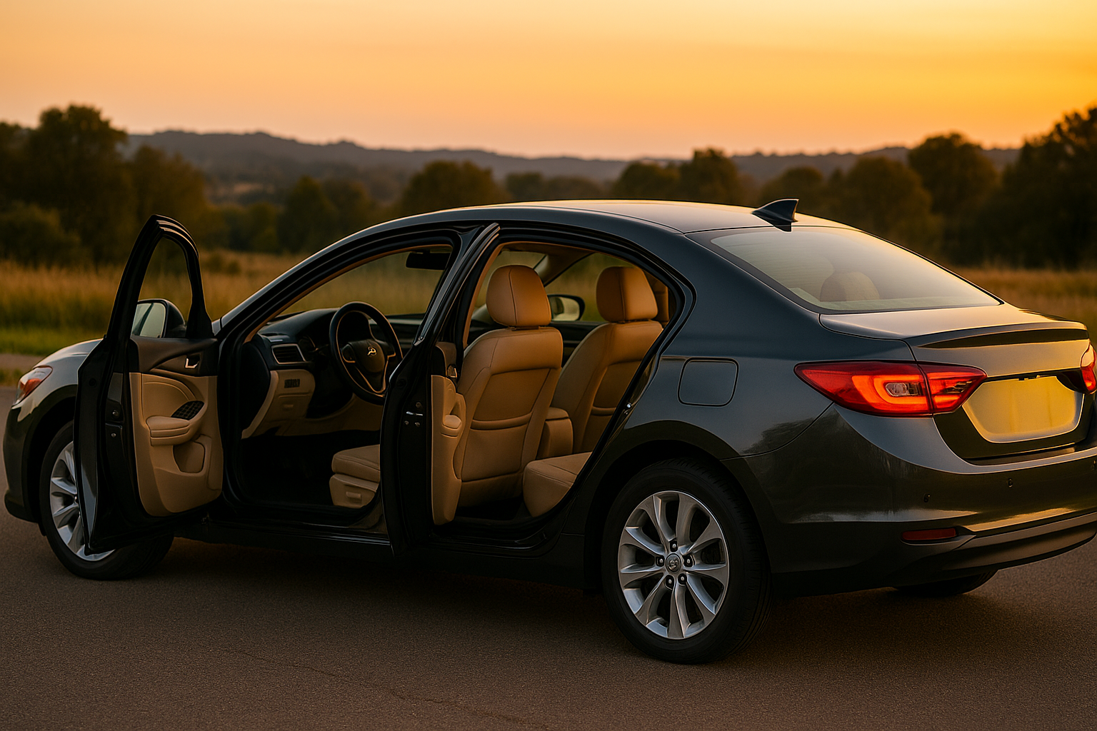Comfortable sedan car